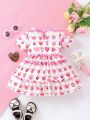 Baby Girls' Cute Heart Printing Dress
