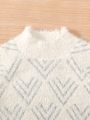 Boys' Geometric Patterned Round Neck Long Sleeve Sweater