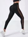 Hollow Out Tummy Control Sports Leggings