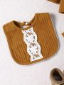 SHEIN Newborn Baby's Cardigan Button-up Knitted Ribbed Long Sleeve Gift Set, Unisex