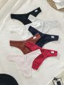 SHEIN 7pcs/set Ladies' Alphabet Printed Strap Thong G-string Underwear