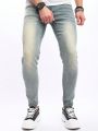 Men Slant Pocket Skinny Jeans