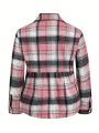 Plus Size Fashion Plaid Shirt