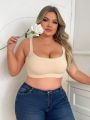 Plus Size Back Closure Seamless Bra