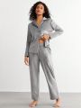 SHEIN Leisure Women's Solid Color Homewear Suit / Pajama Set