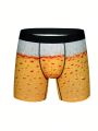 Men Contrast Tape Waistband Boxer Brief