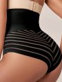 Women's High Waist Tummy-control Body Shaper Corset Shorts With Front Button Joining