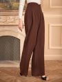 Anewsta Women's High-Waisted Suit Trousers