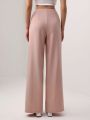 Mathilde Lhomme Button Front Flare Leg Suit Pants