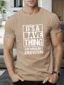 Men's Short Sleeve T-Shirt With Slogan Print