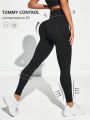 Yoga Basic Yoga Seemless Knit High Waist Tummy Control Athletic Leggings