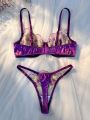 Women's Lace Splice Lingerie Set