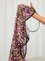 Women's Leopard & Butterfly Print Cami Nightgown