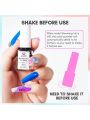 Makartt Marble Nail Polish, Blooming Gel Nail Polish Summer Color Changing Nail Polish Nail Ink Watercolor Blossom Gel Polish Magic Marble Nail Vanish Tinted Beauty 6ml 6 Colors