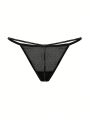 Women's Letter Printed Strap Thong Underwear