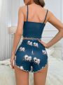 Koala Print Cami & Shorts Home Wear Set