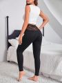 Lace High-waisted Thermal Leggings