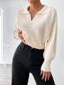 Polo-Neck Casual Versatile Sweater