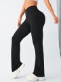 Daily&Casual Women'S V-Waist Flare Workout Pants