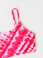 Little Girls' Random Printed Swimsuit Set