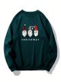 Manfinity Loose Fit Men's Round Neck Christmas Printed Sweatshirt