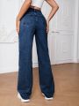 SHEIN Tall Slant Pocket Straight Leg Jeans