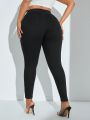 SHEIN SXY Plus Size Ripped Skinny Jeans