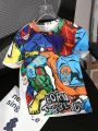 SHEIN Boys' Cute Comfortable Cartoon Character Pattern Short Sleeve T-Shirt