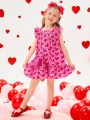 SHEIN Kids QTFun Little Girls' Elegant Party Vintage Romantic Dress