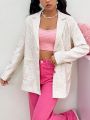 SHEIN Qutie Cute Striped Women's Blazer