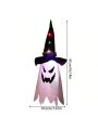 A Standard Wizard Ghost String Light, Halloween Decoration Led Color Lights, Halloween Ghost Festival Dress, Halloween Decoration Led Colorful Lights Flashing Stars Halloween Ghost Festival Decoration Wizard Ghost String Lights