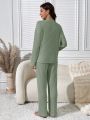 Women's Solid Color Homewear Set