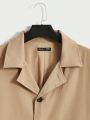 Manfinity Homme Men's Plus Size Solid Color Trench Coat
