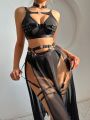 Women's Strappy Decor Sexy Lingerie Set