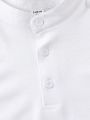 2pcs Front Button Plain Polo Shirts