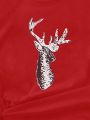 SHEIN LUNE Plus Deer Print Tee