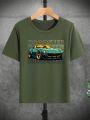 Teen Boys' Car And Letter Print Short Sleeve T-Shirt