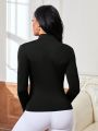 Daily&Casual Women'S Half Zipper Casual Yoga Sportswear Top