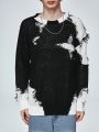 ROMWE Street Life Guys Two-color Distressed Sweater