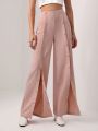 Mathilde Lhomme Button Front Flare Leg Suit Pants