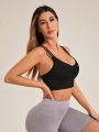 Yoga Basic Women's Strappy Sports Bra