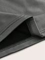SHEIN ICON Black Elastic Leather Women's Vest Top