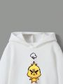 ChiuChiuBox Toddler Boys' Casual Cartoon Printed Long Sleeve Sweatshirt, Autumn And Winter