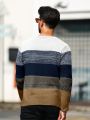 Manfinity Men'S Color Block Casual Sweater