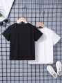 SHEIN Toddler Boys' Casual Multiple Pieces T-shirt Set