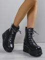 Women's Wedge Heel Platform Boots