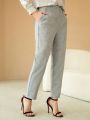 SHEIN BIZwear Women's Tapered Leg Suit Pants