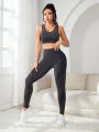 Seamless High Stretch Sports Bra With Leggings