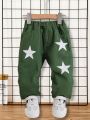 Baby Boys' Star Patterned Casual Jeans That Are Versatile And Fashionable