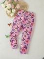 Young Girl Full Print Elastic Waist Leggings